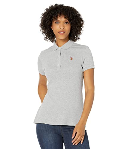 U.S. Polo Assn. Women's Solid Small Pony Interlock Polo Shirt