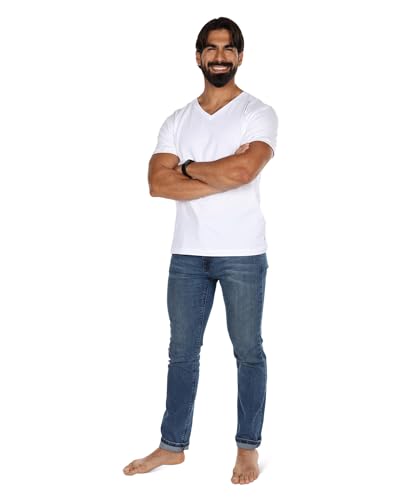 MeMoi Mens 2 Pair Pack V-Neck T-Shirt Undershirt3