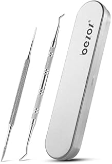 BEZOX Ingrown Toenail File(13.4cm) & Lifter Set(16.5cm)- Podiatrist Preferred Ingrown Toenail Treatment Tool
