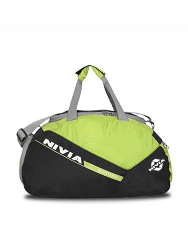 Image of NIVIA Sportspace 2.0 Polyester Gym Bag, Unisex Gym Bags, Adjustable Shoulder Bag for Men, Duffle Gym Bags for Men, Sports Kit, Duffle Bags Travel,Capacity-18 litres