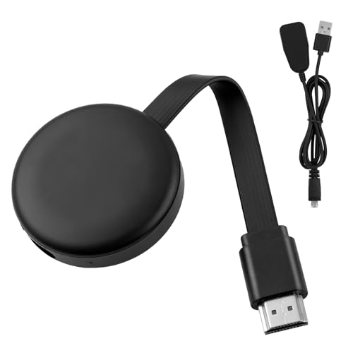 Miracast Wireless HDMI Dongle 4K 2.4G, Wireless WiFi Display Dongle 1080P, HDMI inalámbrico Compatible con Windows/Mac/Android/iOS/Miracast/DLNA/Airplay, Compatible con TV/Monitor