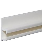 SlideRite Plastic Curtain Track - 8 Feet - White