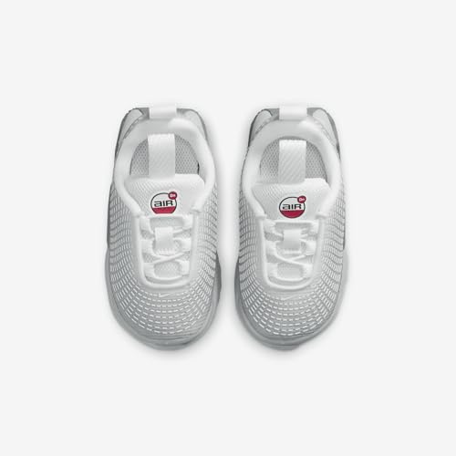 Nike Air Max Dn SE Baby/Toddler Shoes (HQ4876-002, Shown: Light Smoke Grey/White/Smoke Grey/University Red) Size 34