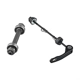 Construction : fabriqués en acier robuste, ces essieux sont conçus pour durer, offrant un soutien fiable pour vos aventures à vélo.