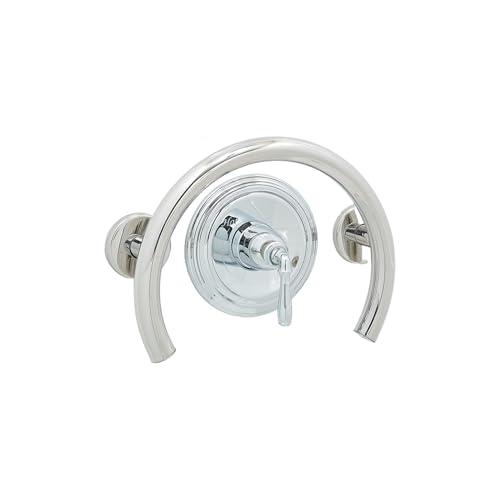 ADA Grab Bar Ring for Bathtub & Shower Valve/Bathroom Safety/304 Stainless/Polished Chrome/12" x 10"