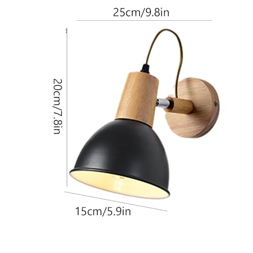 Aplique de pared nórdico con rosca E26 para iluminación interior de dormitorio y pasillos modernos 4