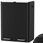 Clevich 60L Double Bin with Odor Control, (2 x 30L) Dual Kitchen Bins, Recycling Waste Bin w/Wide Pedal, Handle, Removable Inner Buckets, Soft-Close Lid, Airtight Design, for Home Office(Black)