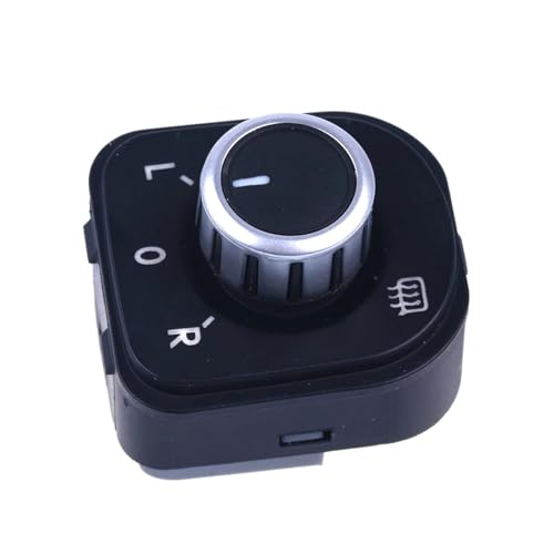 Bouton de réglage rétroviseur chromé pour Golf MK6, Jetta 5 et Passat B6 3C