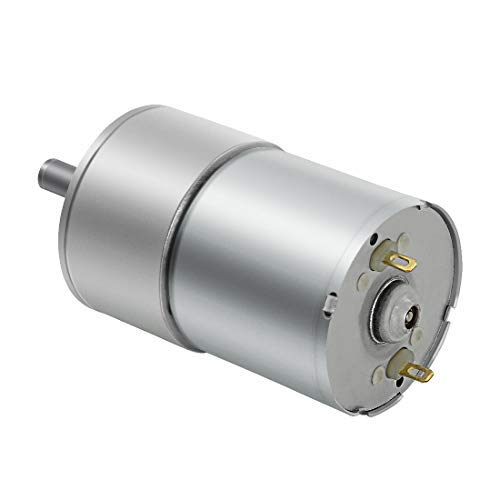 LMioEtool DC Gear Motor, High Torque Reversible Electric Geared Motor - with Centric Output Shaft Gearbox (12V/5RPM)