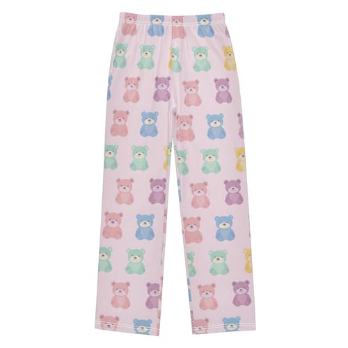 Pajama Pants Colorful Bears PJ Bottoms Sleepwear Lounge Sleep Pant with Pockets