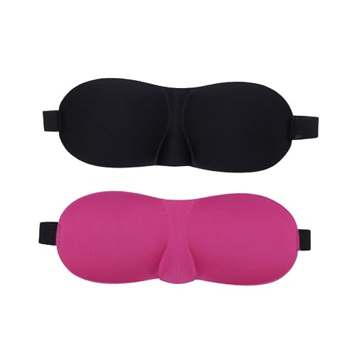 HAPINARY 2 Piezas de sombreado eye patches eye mask sleep mask duerme bien sleeping mask blinder 3d sombra de ojos máscara de ojos sombreado de ojos antifaz para dormir