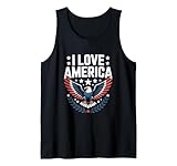 amo l'america eagle freedom pride canotta