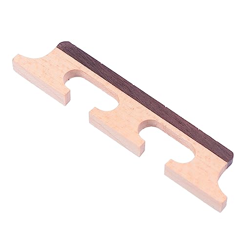 Holibanna Banjo Bridge 4 String Wooden Guitar and Banjo Bridge Replacement Strong Stable and Easy to Install