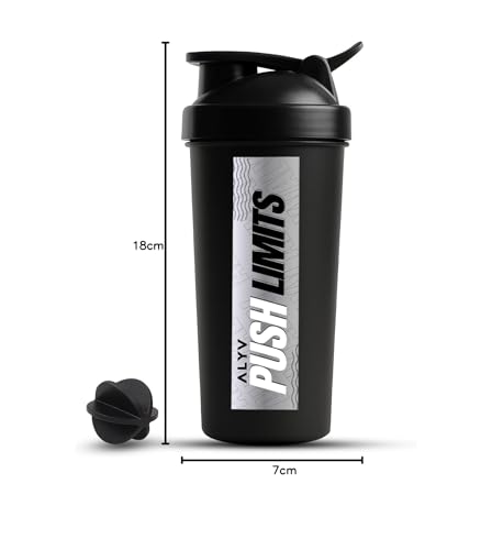 Image of ALYV Typhone Shaker Bottle 700ml | Protein Shaker Gym Bottle | Leak-Proof Sports Water Bottle for Fitness & Gym