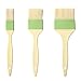 Cabilock 3pcs Basting Brus Kitchen Oil Brush Pastry Brush Heat Resistant Grill Barbeque Kitchen Baking Set Oil Brushes for Cooking Soft Bristles