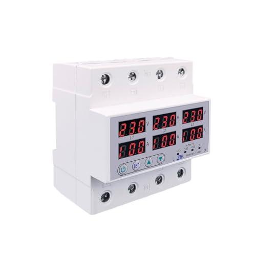 Relais triphasé TOVPD3-63VA 100A sans neutre pour la protection réseau sur rail DIN