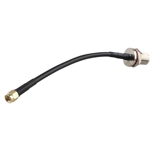 Futheda SMA Male to N Female Adapter Cable Bulkhead Mount RG58 Coaxial Cable 15cm/6 inch Compatible with 4G LTE Wireless Router Cellular Gateway ADS-B Receiver RTL-SDR USB Dongle IP Security Camera - Image 2
