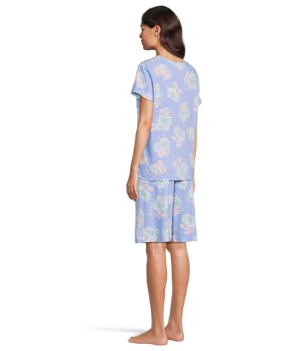 Image of Karen Neuburger Women's Short-sleeve Tee and Bermuda Short Pajama Set