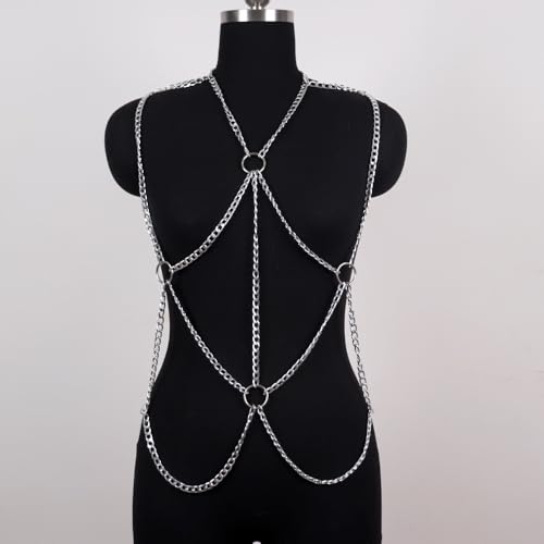 Men Body Chest Belt for Men Adjustable Leather Belts with Buckles Rave Costume Sexy Punk Chest Belt Clubwear Costume4