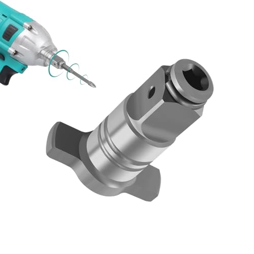 Image of Serplex 1 /2 Inch to 1 /4 Inch Hex Socket Adapter for Drill & Wrench, Magnetic Alloy Steel Converter, Universal Fit, Ergonomic Head for Electric Screwdriver, Versatile Hand Tool Attachmen