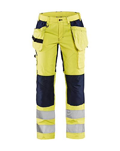 Pantalon poches flottantes haute visibilité femme pour travailler en sécurité