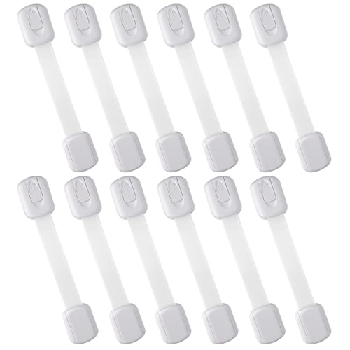 Sécurité bébé pour tiroir de cuisine SKYWARD lot de 12 verrous blancs