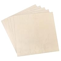ToCome 5mm Sperrholz 300x300x5mm Linde Sperrholzplatte Laserfähig Linden Holzplatte Plywood 5mm Holz für Laser (9 Stück)