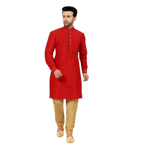 Image of Men's Red Blue Festive Nehru Jacket /Waistcoat