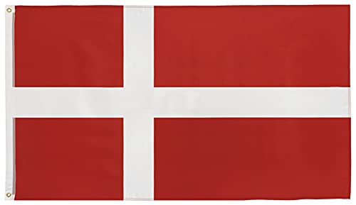 FlagScout - Dänemark Flagge | 90 x 150 cm | Flaggen mit top Qualität, hochwertiger Verarbeitung und kräftigen Farben