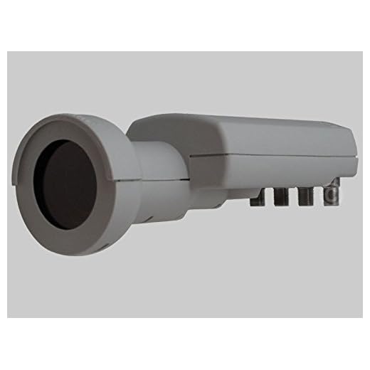 Invacom Quad universal LNB, zum Direktanschluss für 4 Teilnehmer, 0,3 db, digital und analog tauglich