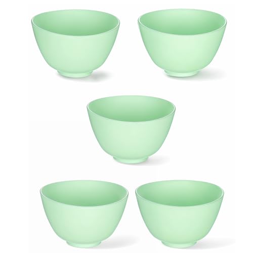 Set de 5 tazones de silicona para mascarillas faciales miniatura 1