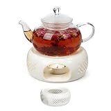 Teapot Warmer Base,Ceramic Teapot Warmer, for Keeping Tea Warm and Heating Water