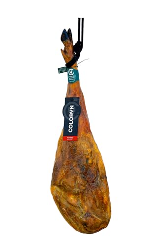 COLORYN | Jamón Cebo de Campo 100% Ibérico Entero | Raza Ibérica | Peso 7,50 Kg - 8,00 Kg | Curación tradicional y sabor intenso