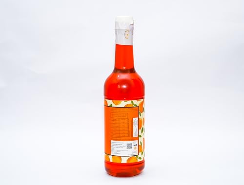 Image of Vaideek Orange Zest Sharbat 750ml | Natural Orange Syrup Drink with Mishri & Desi Khand | No Refined Sugar Summer Beverage | Citrus Sharbat for Refreshing Drinks