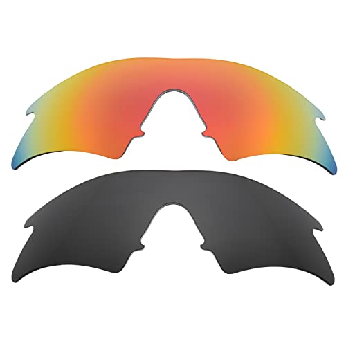 Remplacer verres Oakley M Frame Sweep rayés avec ces objectifs rouge noir taille unique