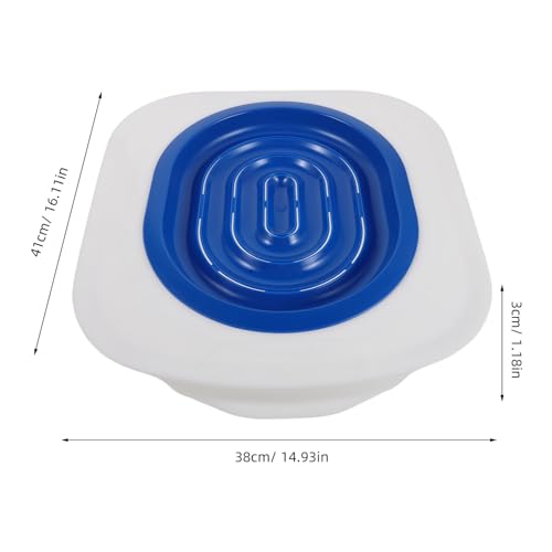 Kit d'apprentissage de la propreté pour chat avec siège réutilisable bleu - 3