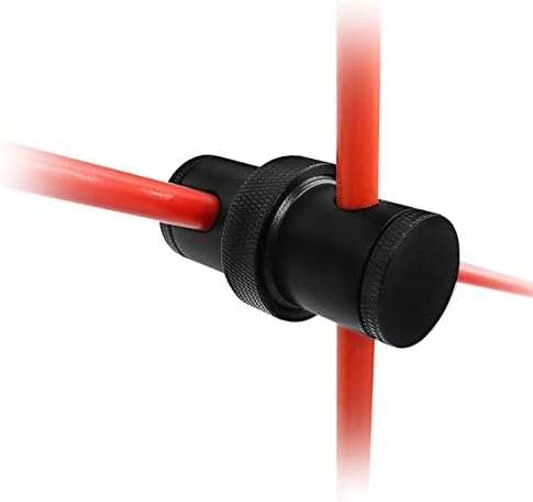 FINGER TEN Golf Alignment Sticks Connector Rods Setup(Alignment Sticks Not Included) Golf Swing Trainer Tool Accessory (Black Connector Without Sticks)