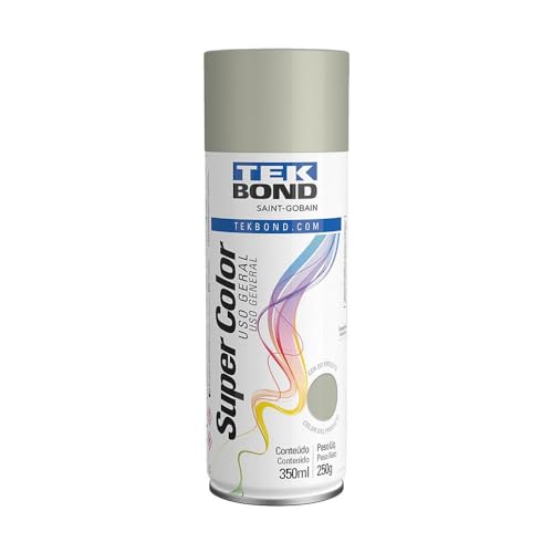 Tinta Spray Primer Fundo 350Ml/250G - 01 Unidade, Tekbond, 23191006900, Cinza