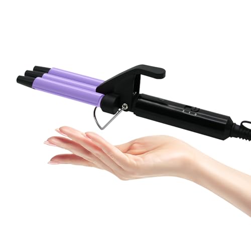 janelove 13mm mini fer à friser pour cheveux courts, mini fer à onduler pour cheveux, 180°C/210°C, céramique tourmaline, 30s de chauffe rapide, avec...