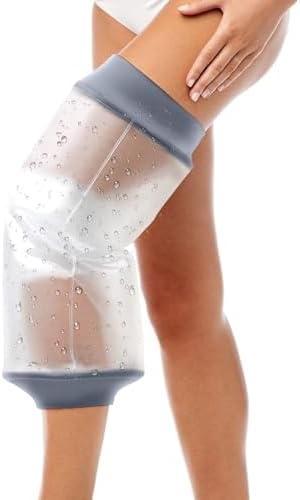 COMFYTHERA Wasserdichte Knieschutzabdeckung für Dusche, Kniewundschutz, Bad, Erwachsene, wasserdichte Gipsbeutel, Duschen für Knieersatz, Operationen, wiederverwendbar