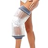 COMFYTHERA Housse de plâtre imperméable pour douche et plaie du genou pour adulte - Sac de douche étanche pour remplacement chirurgical - Réutilisable (genou D)
