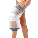 COMFYTHERA Waterproof Knee Cast Cover for Shower Knee Wound Protector Bath Adult Watertight Cast Bag Showering for Knee Replacement Surgery Reusable