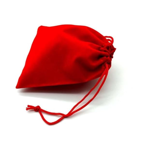 A Pioneer- Velvet Potlis, Bridal Purse Women handbag Shagun Pouch Return Gifts Large Size Velvet 6x 8 (Pack of 40) (Red) - Image 4