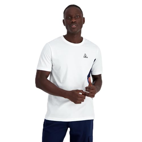 Le Coq Sportif Saison 1 tee SS N°1 M New Optical White Camiseta, Unisex Adultos