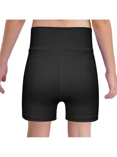 TiaoBug Kids Girls High Waist Quick-Drying Yoga Athletic Shorts Gymnastics Workout Sports Hot Pants2