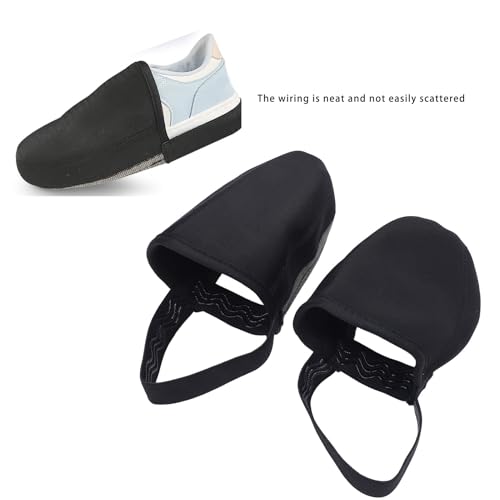 Cubiertas para dedos de zapato de ciclismo Semme, protector elástico a prueba de viento y transpirable con banda elástica trasera y correa antideslizante, para mountain bike y ciclismo de ruta miniatura 4