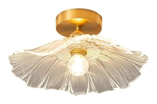 Plafonnier rétro en verre fleur luminaire suspendu industriel moderne Edison pour couloir