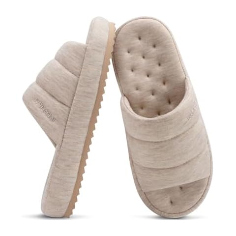KuaiLu Men's Memory Foam Slippers Cover