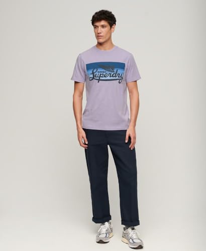 T shirt Superdry CALI STRIPED LOGO T SHIRT EU - vue 7