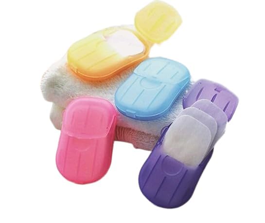 Paper Soap Strips Box For Traveling/Portable Disposable Hand Paper Soap For Travel Multi Color (Pack Of 1 Box)-image-3
